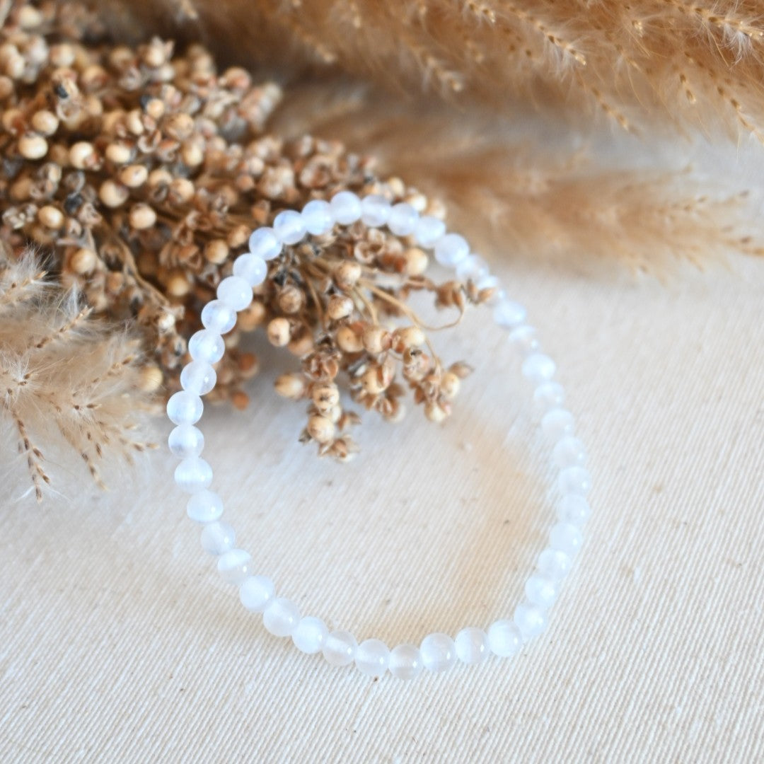 Pulsera selenita - Limpieza energética y calma mental