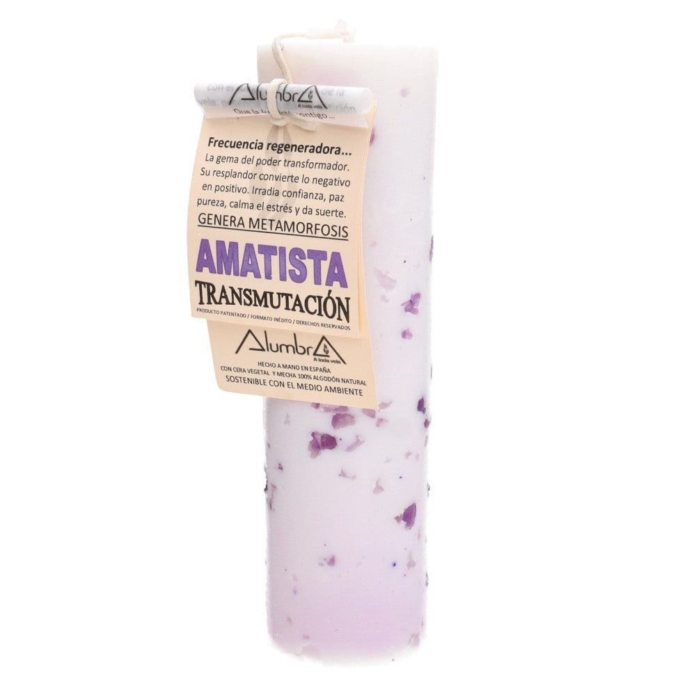 Vela Artesanal con amatista - Transmutación