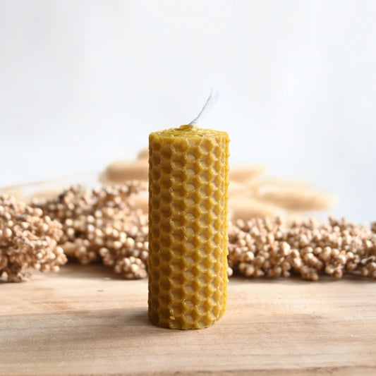 Vela de panal de miel 7,5cm | Atracción, armonía & endulzamiento